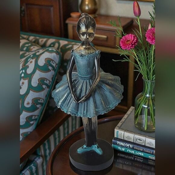 Unbranded Other - Tarnish Bronze Ballerina Hand Painted Sculpture